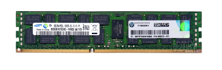 Samsung 8GB DDR3 1333MHz ECC RDIMM Sunucu RAM (M393B1K70CH0-YH9Q5)