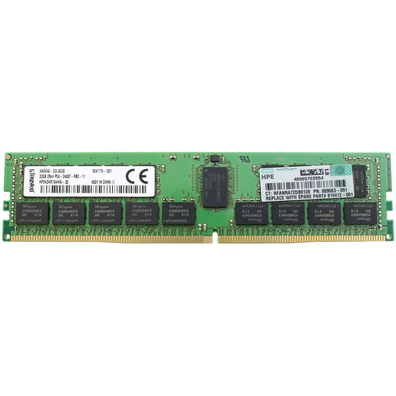Kingston 32GB DDR4 2400MHz ECC Sunucu RAM (HP24D4R7D4HAI-32)