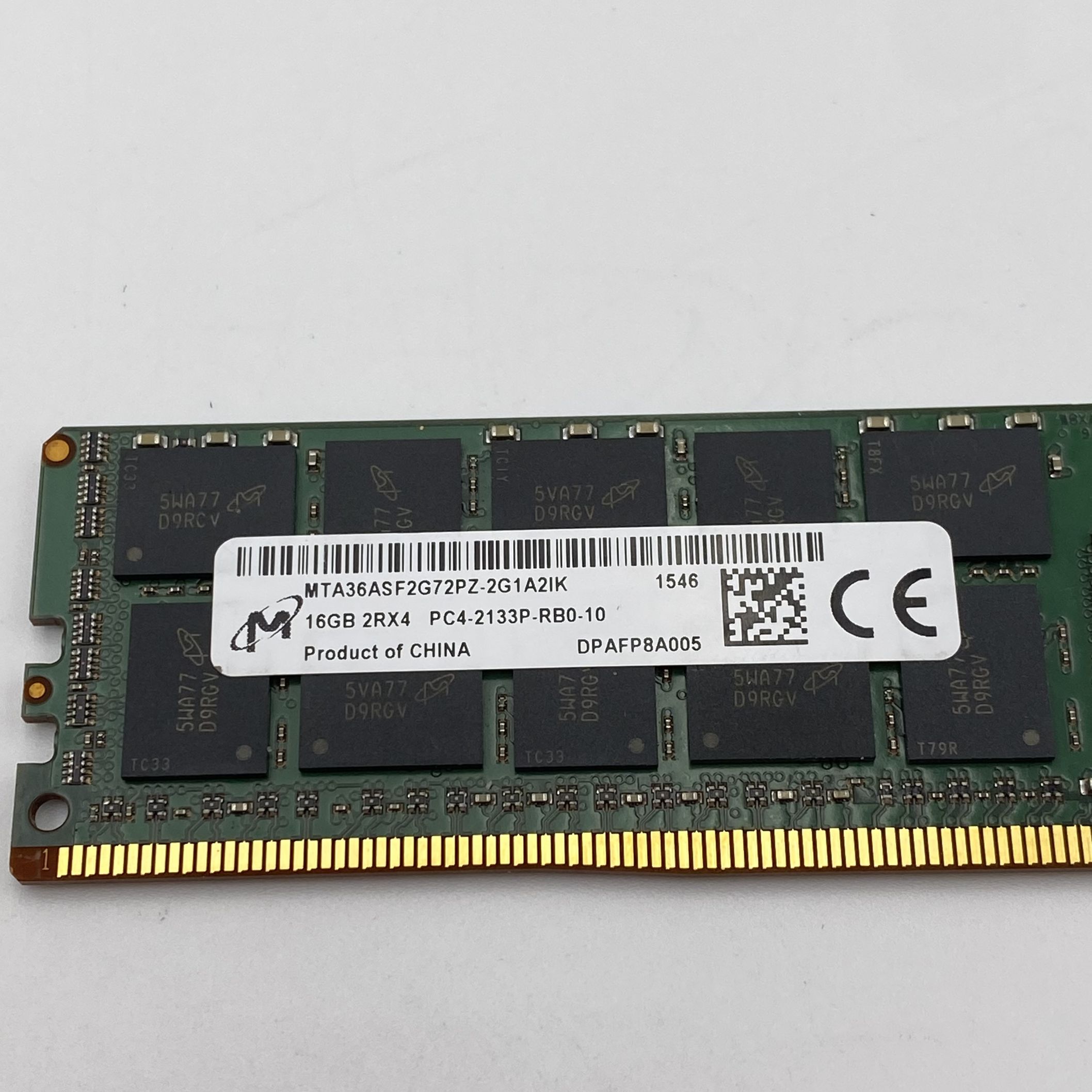 Micron 16GB DDR4 2133MHz ECC Sunucu RAM (MTA36ASF2G72PZ-2G1A2KI)