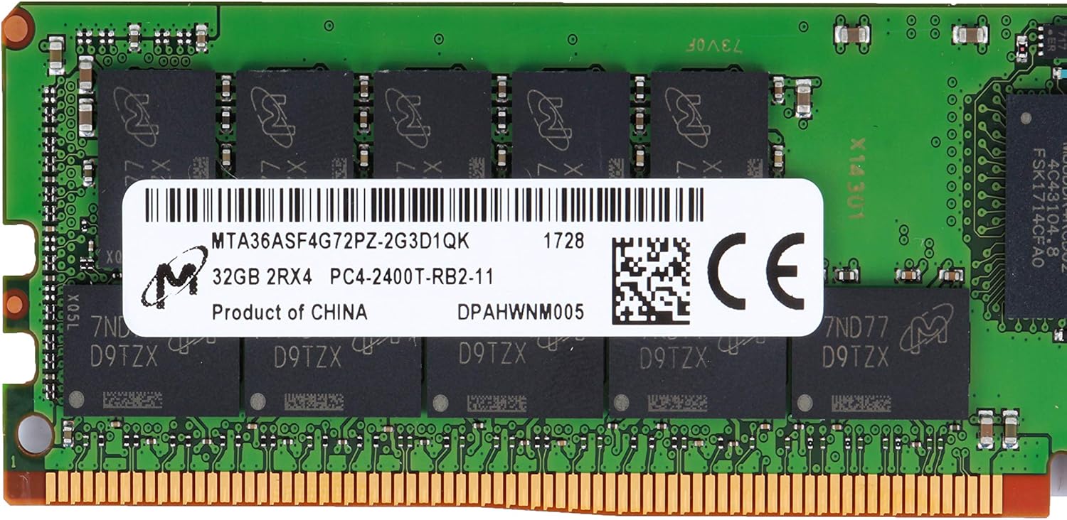 Micron 32GB DDR4 2400MHz ECC Sunucu RAM (MTA36ASF4G72PZ-2G3D1QK)