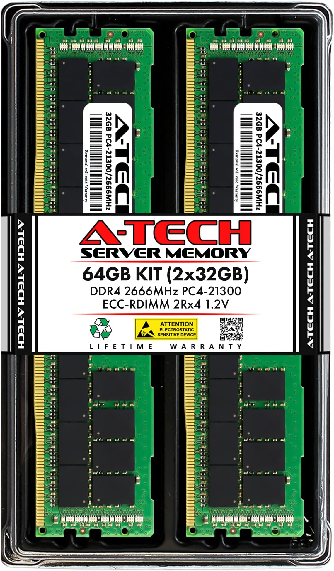 Micron 32GB DDR4 2666MHz ECC Sunucu RAM (MTA36ASF4G72PZ-2G6D1QI)