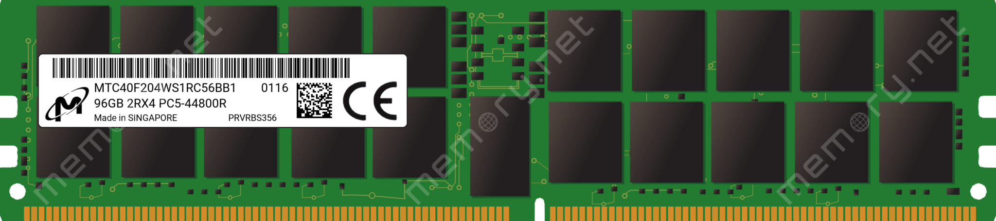 Micron 96GB DDR5 5600MHz ECC Sunucu RAM (MTC40F204WS1RC56BB1 MMFF)