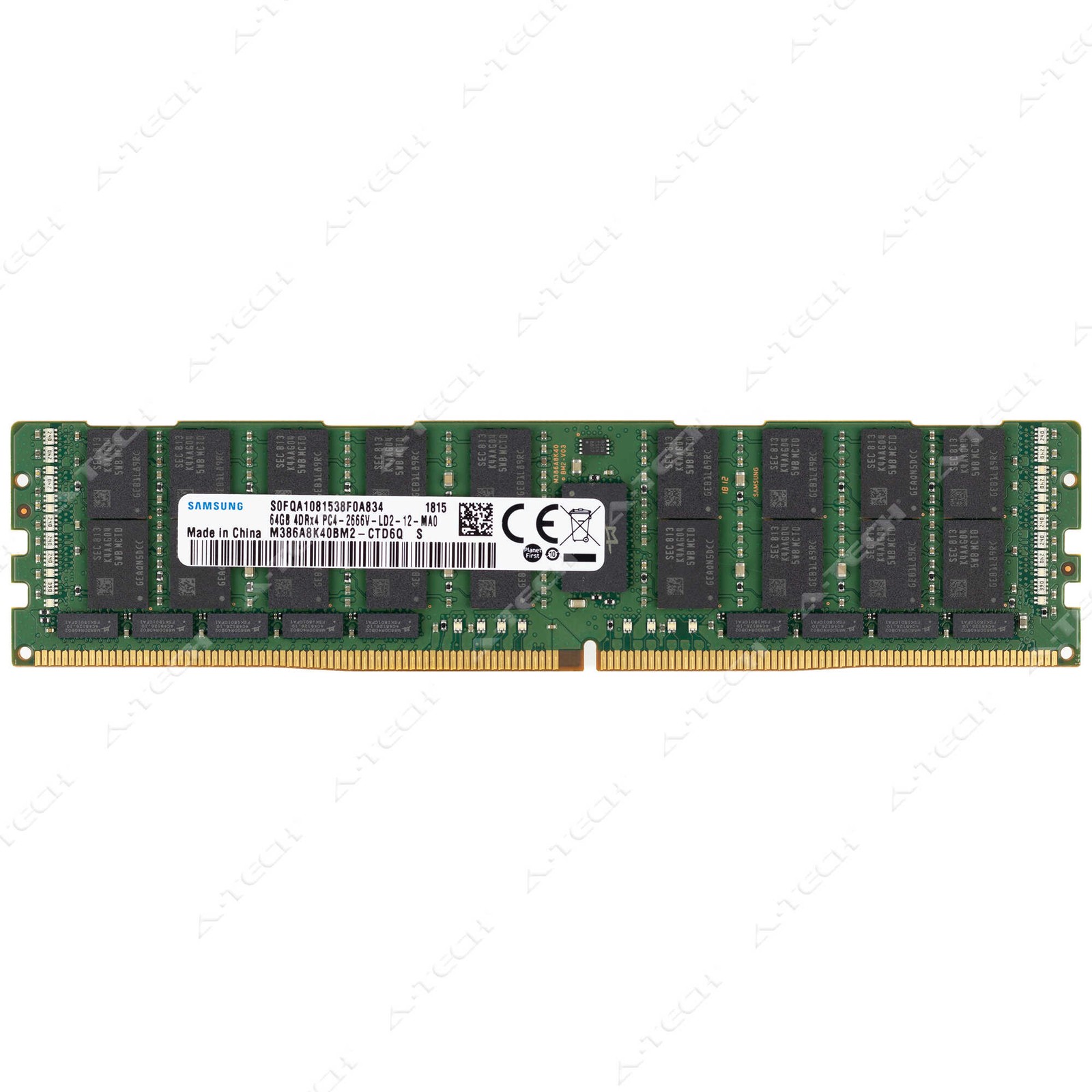 Samsung 64GB DDR4 2666MHz ECC Sunucu RAM (M386A8K40BM2-CTD6Q S)