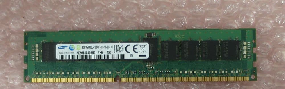 Samsung 8GB DDR3 1600MHz ECC RDIMM Sunucu RAM (M393B1G70BH0-YKO)