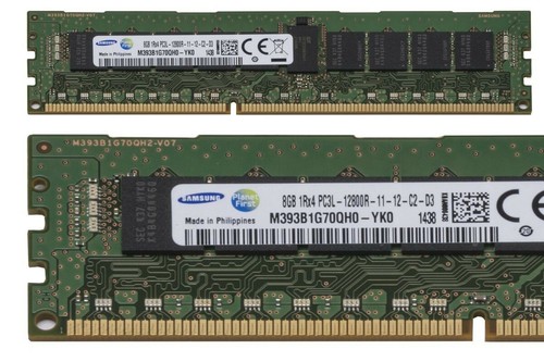 Samsung 8GB DDR3 1600MHz ECC RDIMM Sunucu RAM (M393B1G70QH0-YKO)