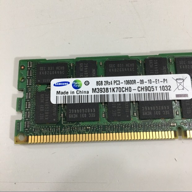 Samsung 8GB DDR3 1333MHz ECC RDIMM Sunucu RAM (M393B1K70CH0-CH9Q5)