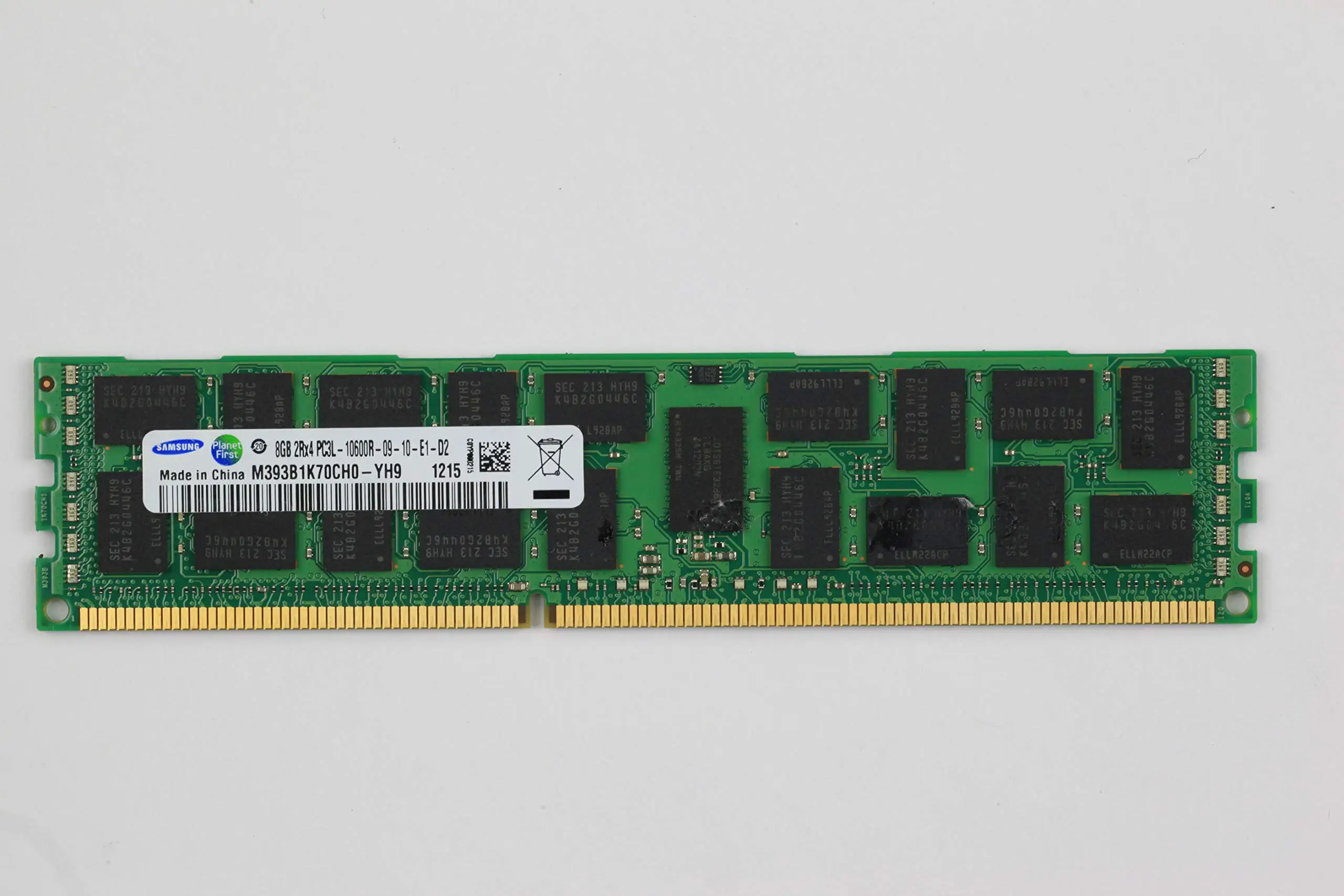 Samsung 8GB DDR3 1333MHz ECC RDIMM Sunucu RAM (M393B1K70CH0-YH9)