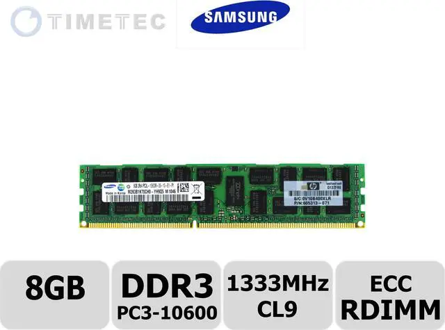 Samsung 8GB DDR3 1333MHz ECC RDIMM Sunucu RAM (M393B1K70CH0-YH9Q5)
