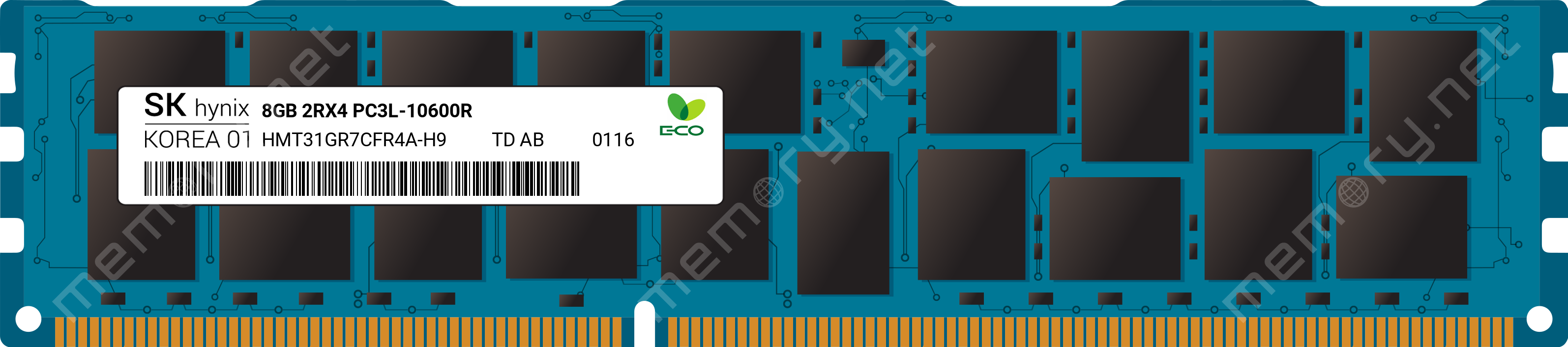 SK Hynix 8GB DDR3 1333MHz ECC RDIMM Sunucu RAM (HMT31GR7CFR4A-H9 T8 AD)